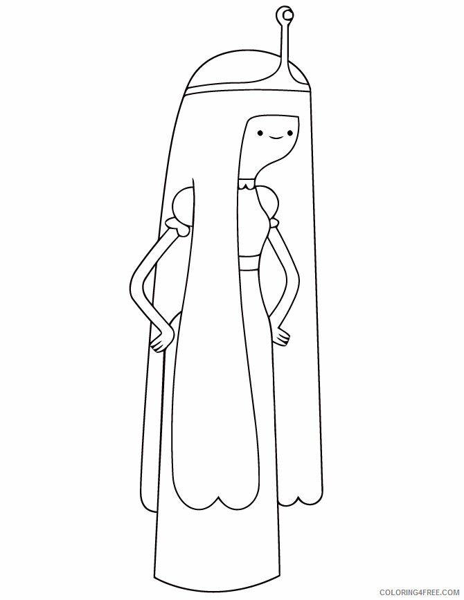 Adventure Time Coloring Pages Printable Sheets Princess Bubblegum For Girls 2021 a 2690 Coloring4free