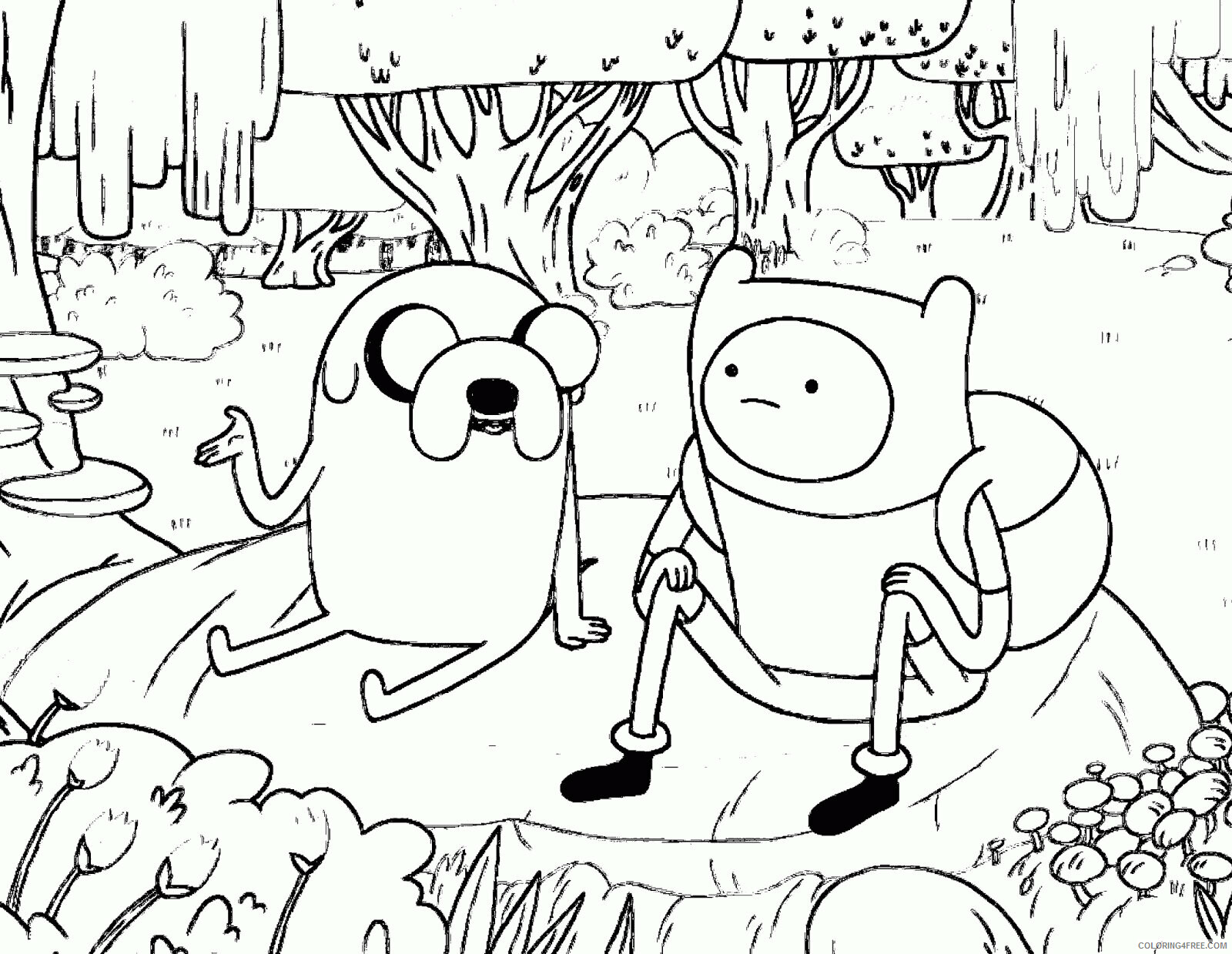 Adventure Time Free Coloring Pages Printable Sheets Adventure Time for 2021 a 2700 Coloring4free
