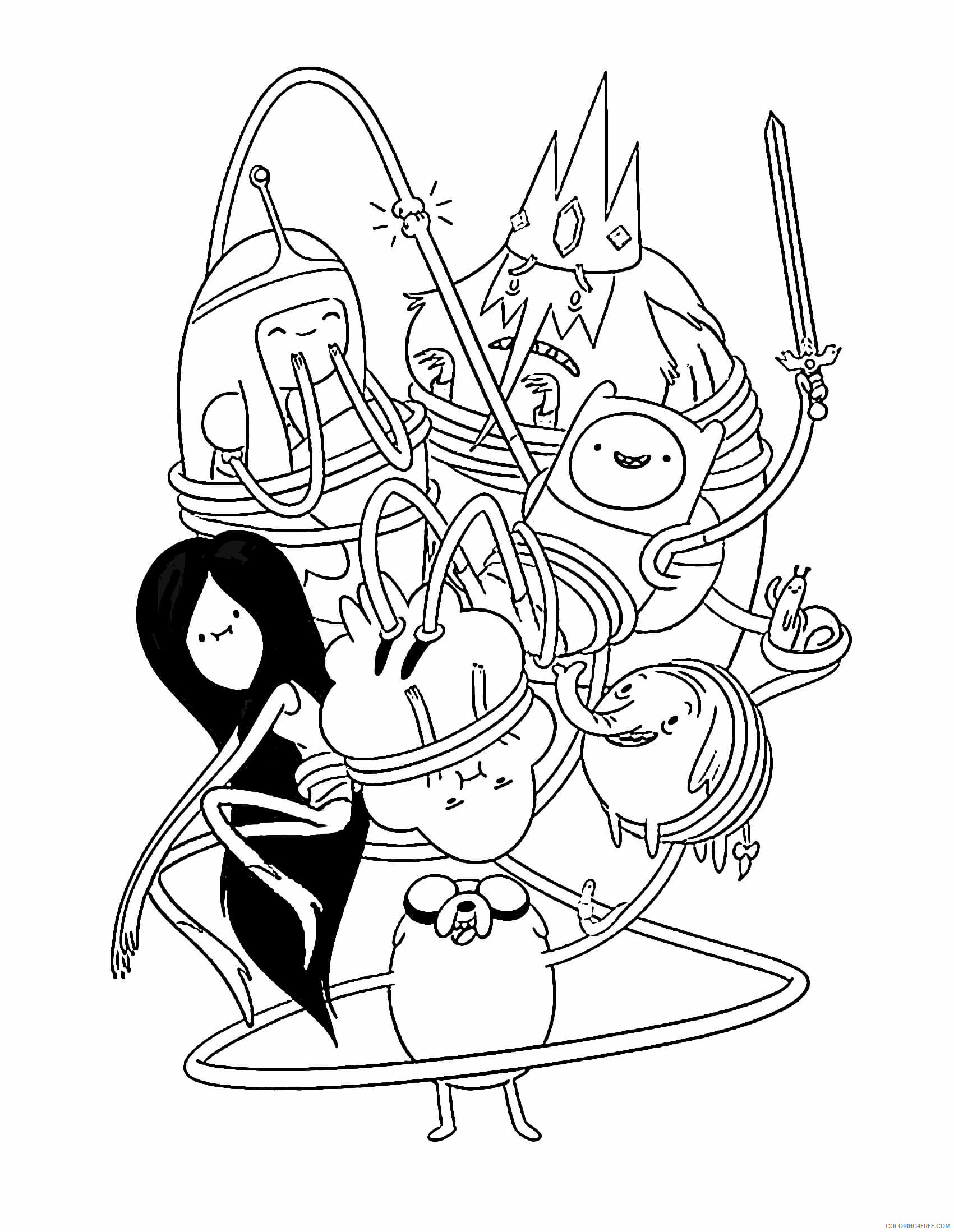 Adventure Time Free Coloring Pages Printable Sheets adventure time pages5 free 2021 a 2711 Coloring4free