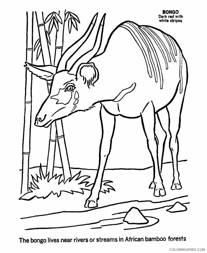 Africa Coloring Pages for Kids Printable Sheets African Animals Free 2021 a 2722 Coloring4free
