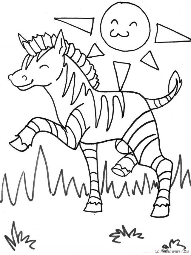 Africa Coloring Pages for Kids Printable Sheets Zebra Of Africa Pages 2021 a 2731 Coloring4free