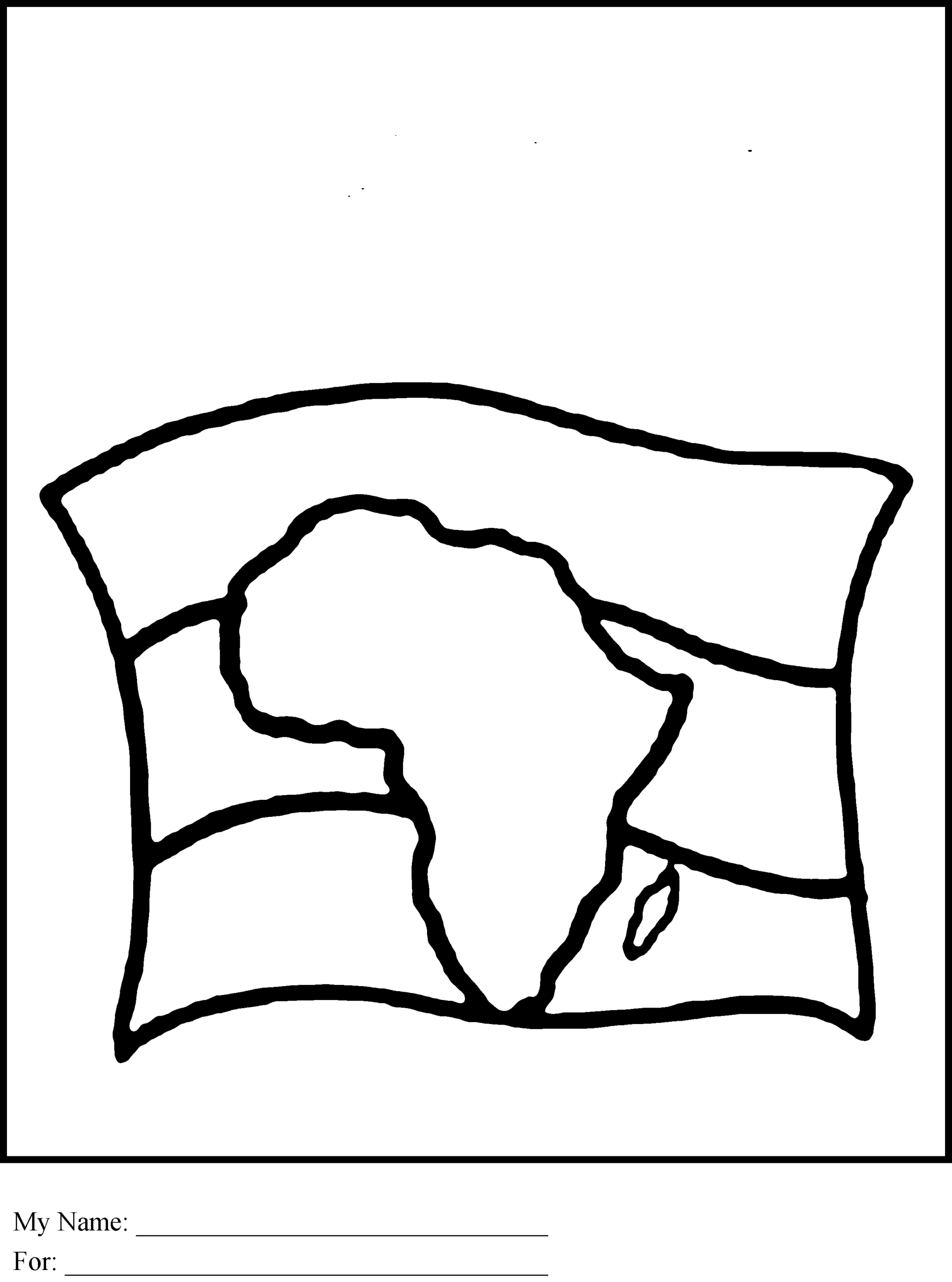 Africa Flag Coloring Page Printable Sheets Africa Flag Page 9 2021 a 2757 Coloring4free