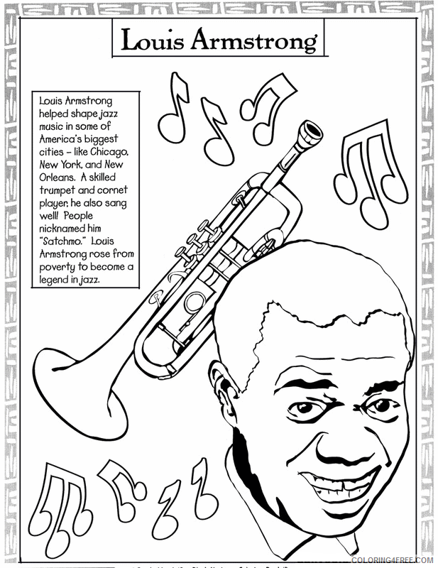 African American Coloring Pages Printable Sheets United States Black History Month 2021 a 2774 Coloring4free