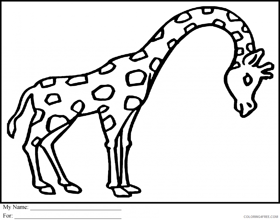 African Animals Coloring Pages Printable Sheets Animals 22302 Label 2021 a 2780 Coloring4free