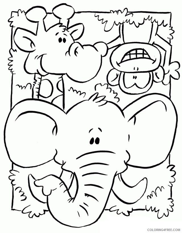African Animals Coloring Pages Printable Sheets Safari Animals Coloring 2021 a 2786 Coloring4free