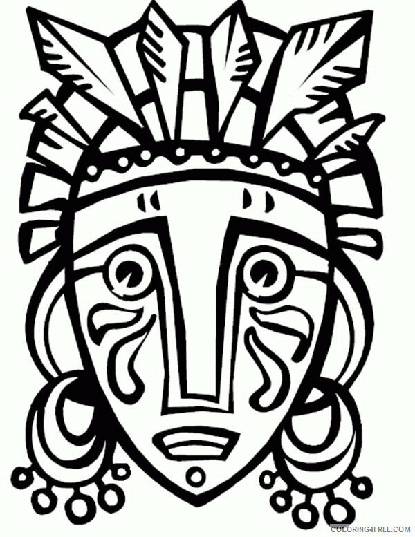 African Mask Coloring Page Printable Sheets African Mask Page jpg 2021 a 2821 Coloring4free