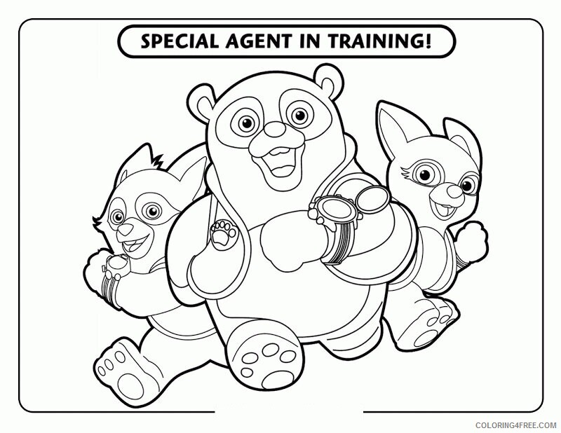 Agent Oso Coloring Pages Printable Sheets Disney Character To 2021 a 2844 Coloring4free