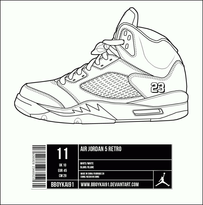 Air Jordan Coloring Pages Printable Sheets air jordan 1 pages 2021 a ...