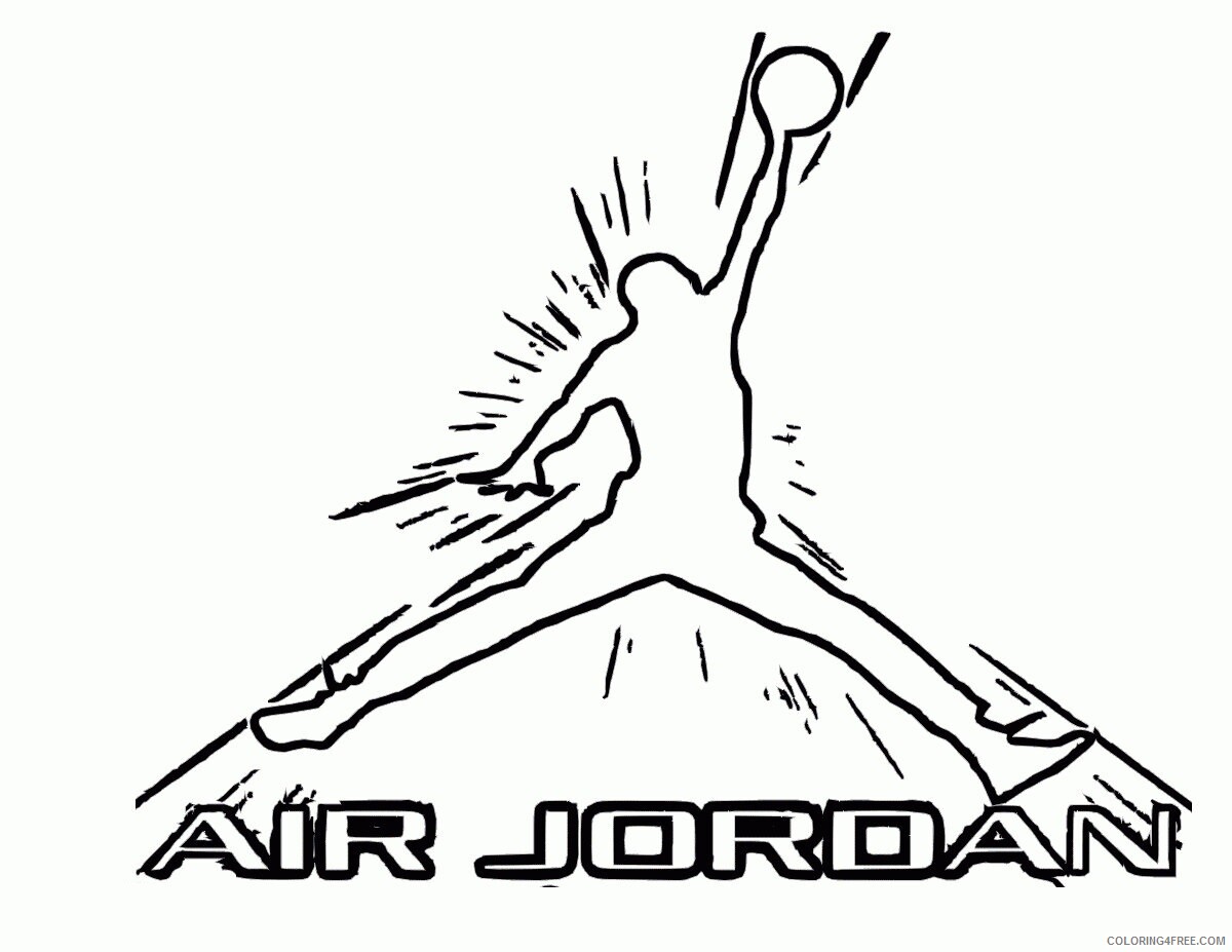 Air Jordan Coloring Pages Printable Sheets Acumen Michael Jordan Page 2021 a 2860 Coloring4free