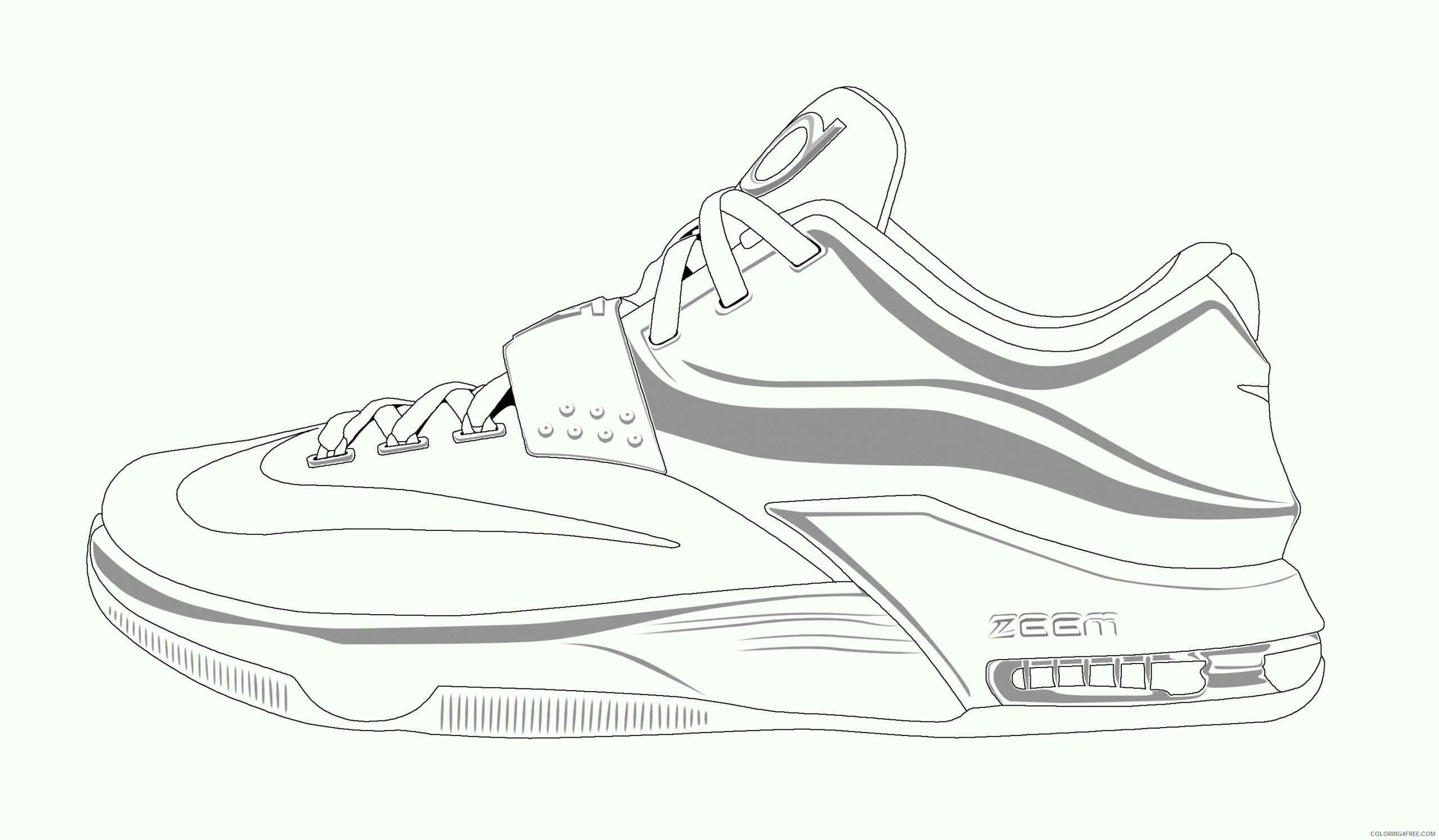 Air Jordan Coloring Pages Printable Sheets For Shoes In 2021 a 2867 Coloring4free
