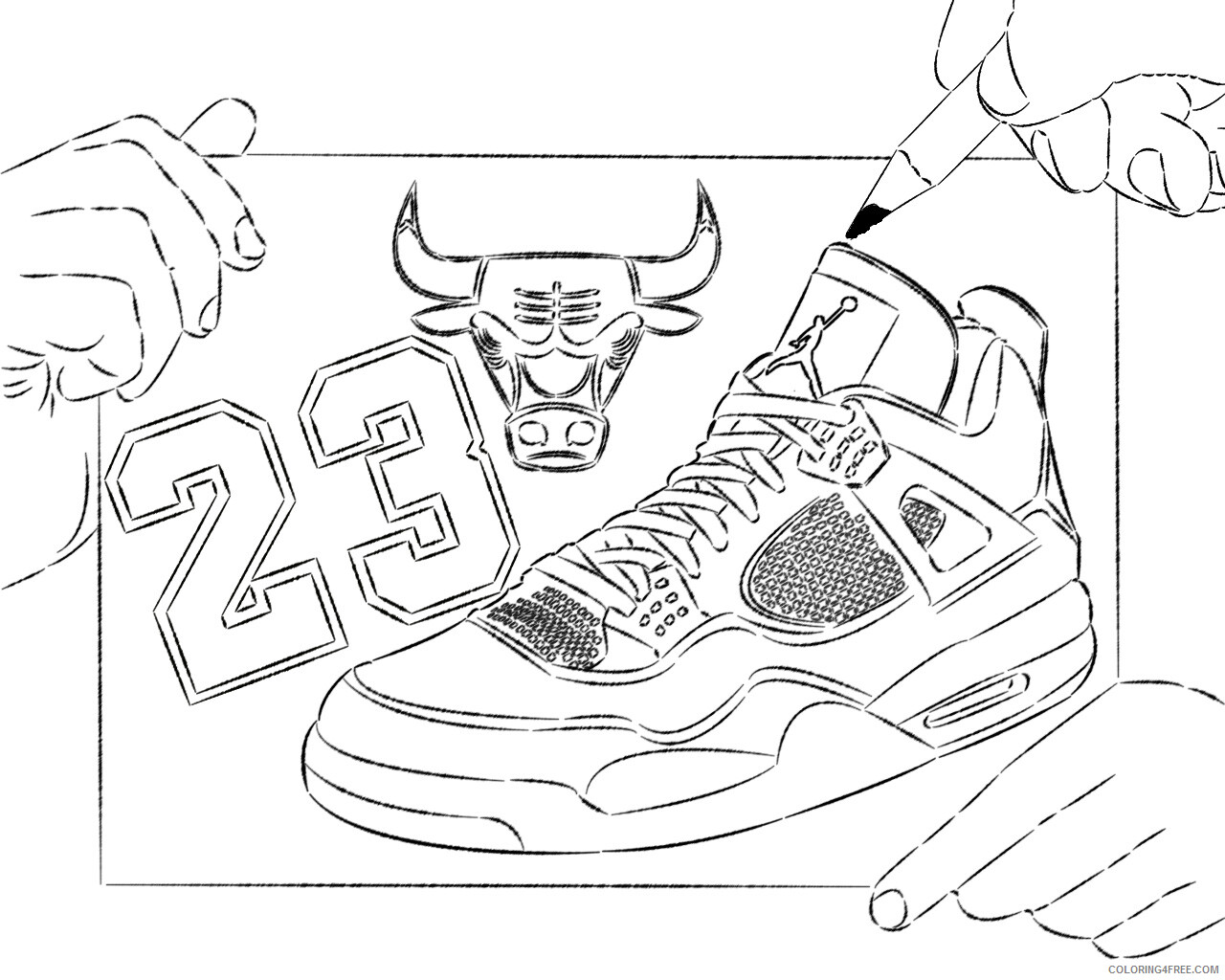 Air Nike Air Coloring Pages Printable Sheets 22 Air Force coloring 2021 a 2875 Coloring4free