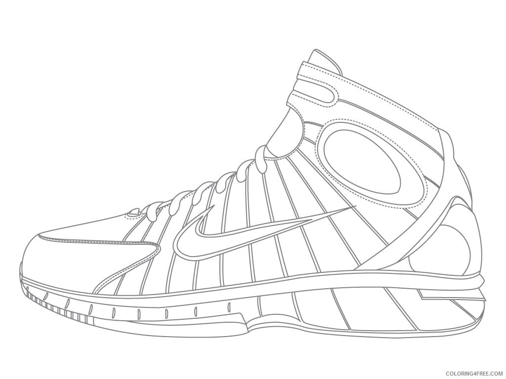 Air Nike Air Coloring Pages Printable Sheets Free Jordan Shoes Page 2021 a 2882 Coloring4free