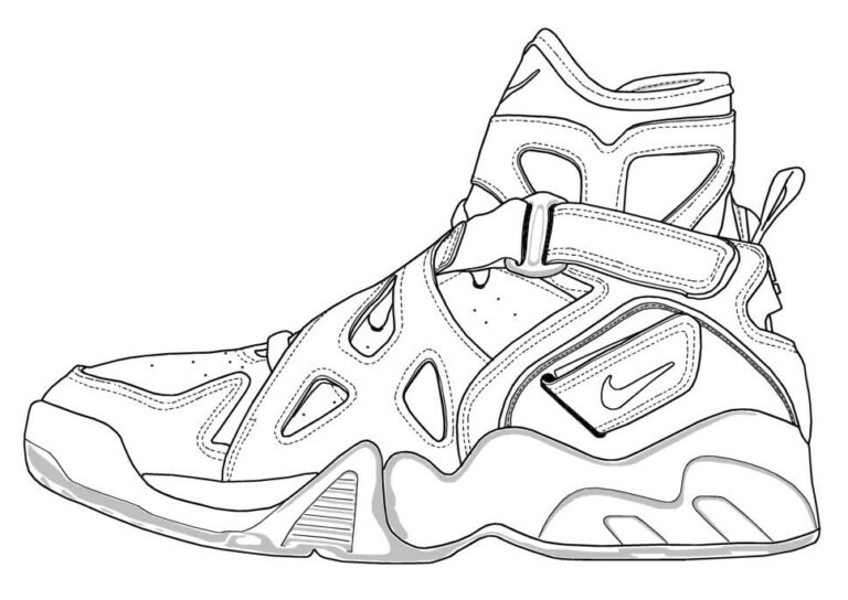 Air Nike Air Coloring Pages - Coloring4Free.com