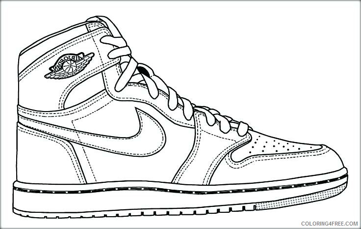 Air Nike Air Coloring Pages Printable Sheets Printable Nike Shoes 2021 a 2888 Coloring4free