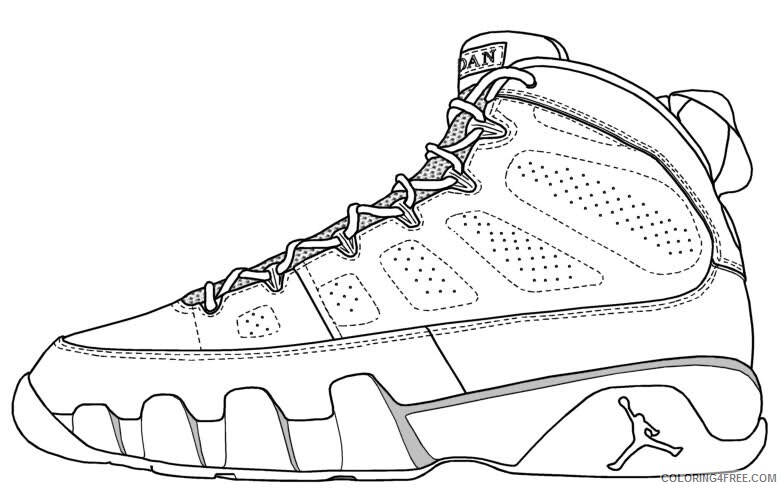 Air Nike Air Coloring Pages Printable Sheets shoes Yeezy Shoes Pages 2021 a 2889 Coloring4free