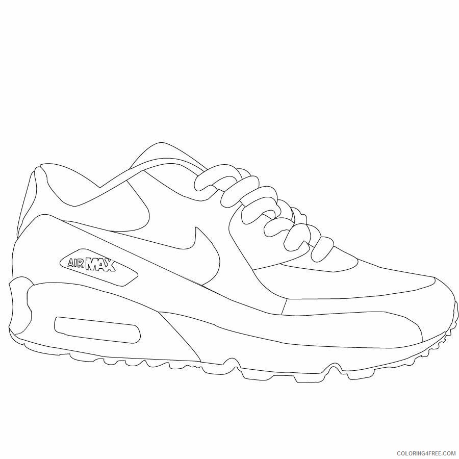 Air Nike Air Coloring Sheets Printable Sheets Air Jordan Shoes Sheets 2021 a 2902 Coloring4free