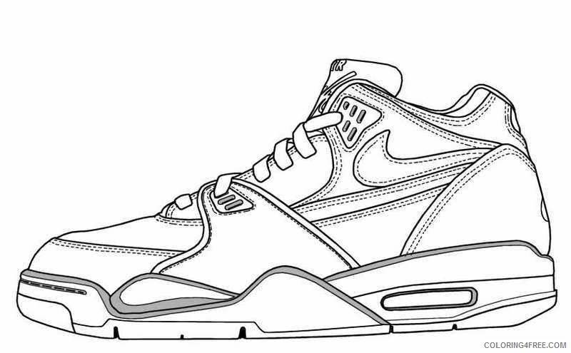 Air Nike Air Coloring Sheets Printable Sheets Nike Air Max Page 2021 a 2908 Coloring4free