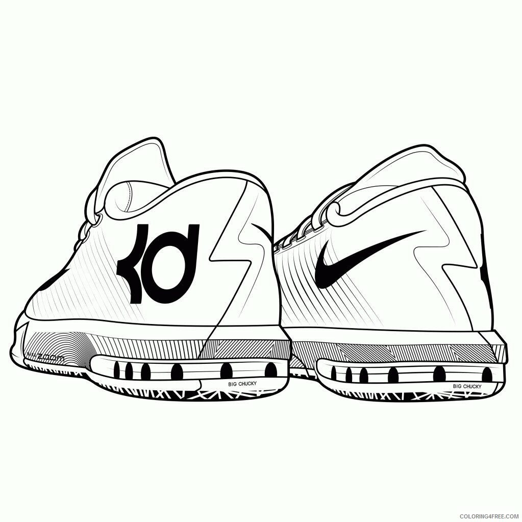 Air Nike Air Printable Sheets 11 Pics of Drawing Shoes 2021 a 2855 Coloring4free