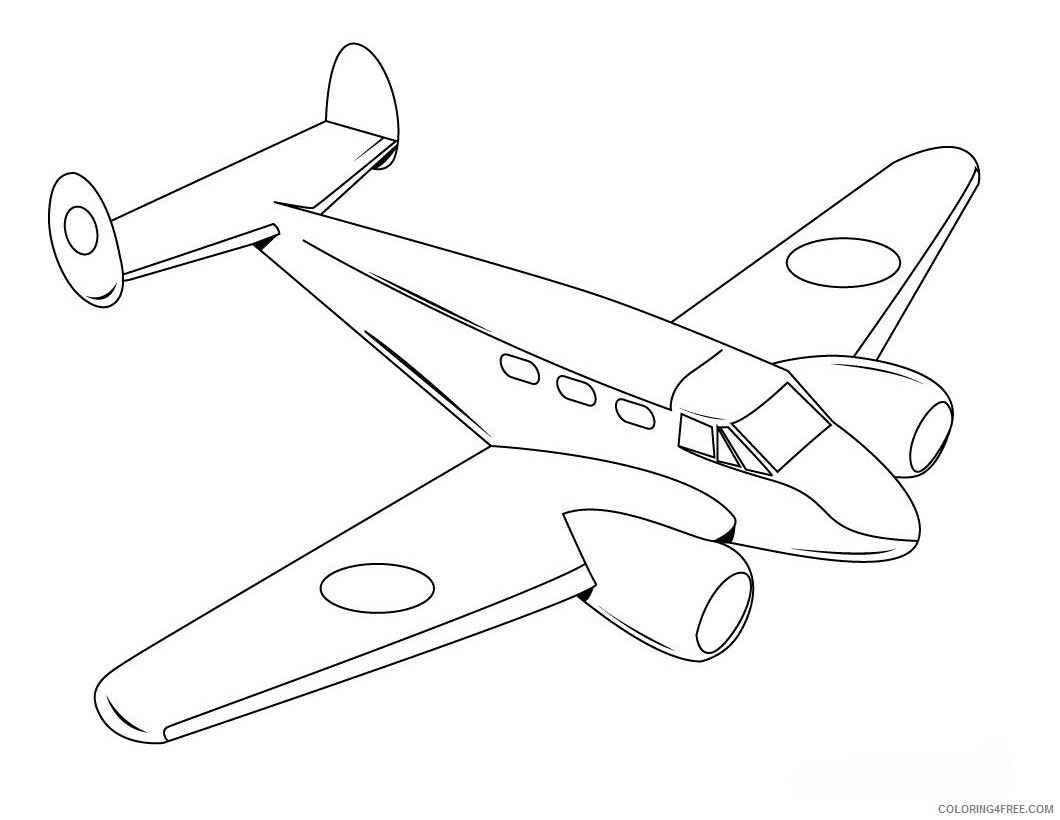 Air Plane Coloring Pages Printable Sheets Free Printable Airplane Pages 2021 a 2920 Coloring4free