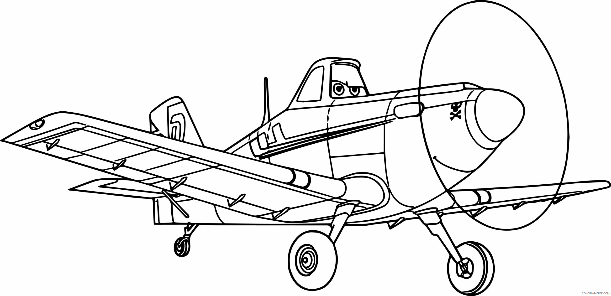 Air Plane Coloring Pages Printable Sheets Ww2 Airplane at 2021 a 2928 Coloring4free