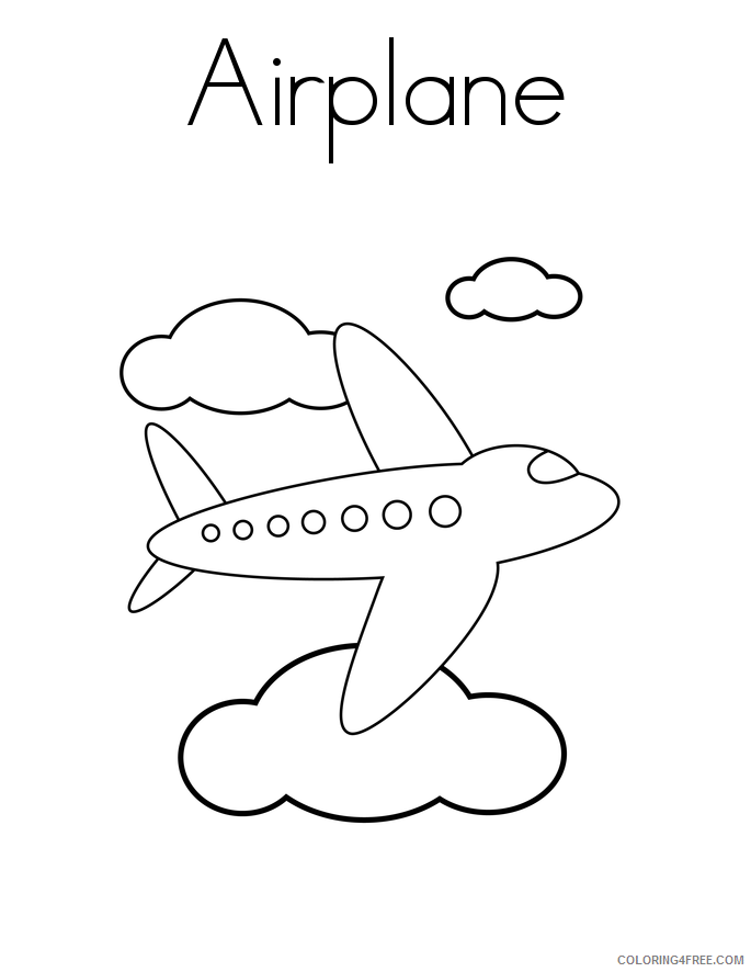 Air Plane Coloring Pages Printable Sheets airplane 04 airplane 2021 a 2915 Coloring4free