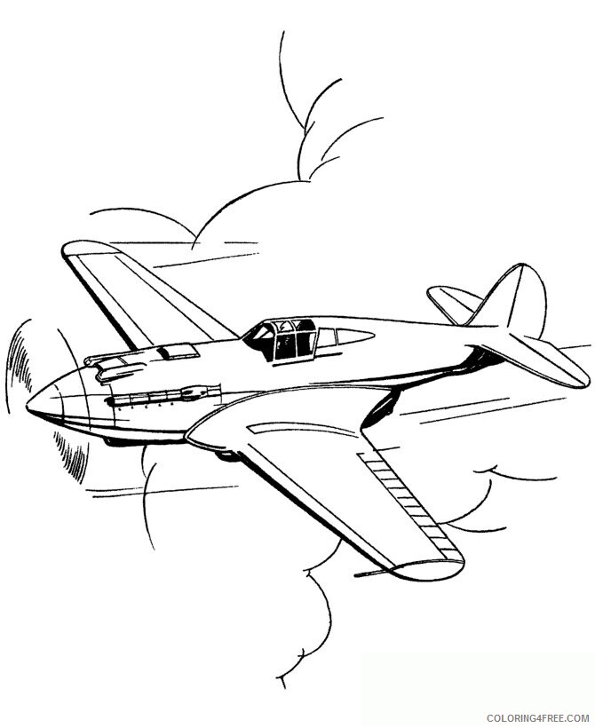 Air Plane Coloring Pages Printable Sheets of airplanes for 2021 a 2918 Coloring4free