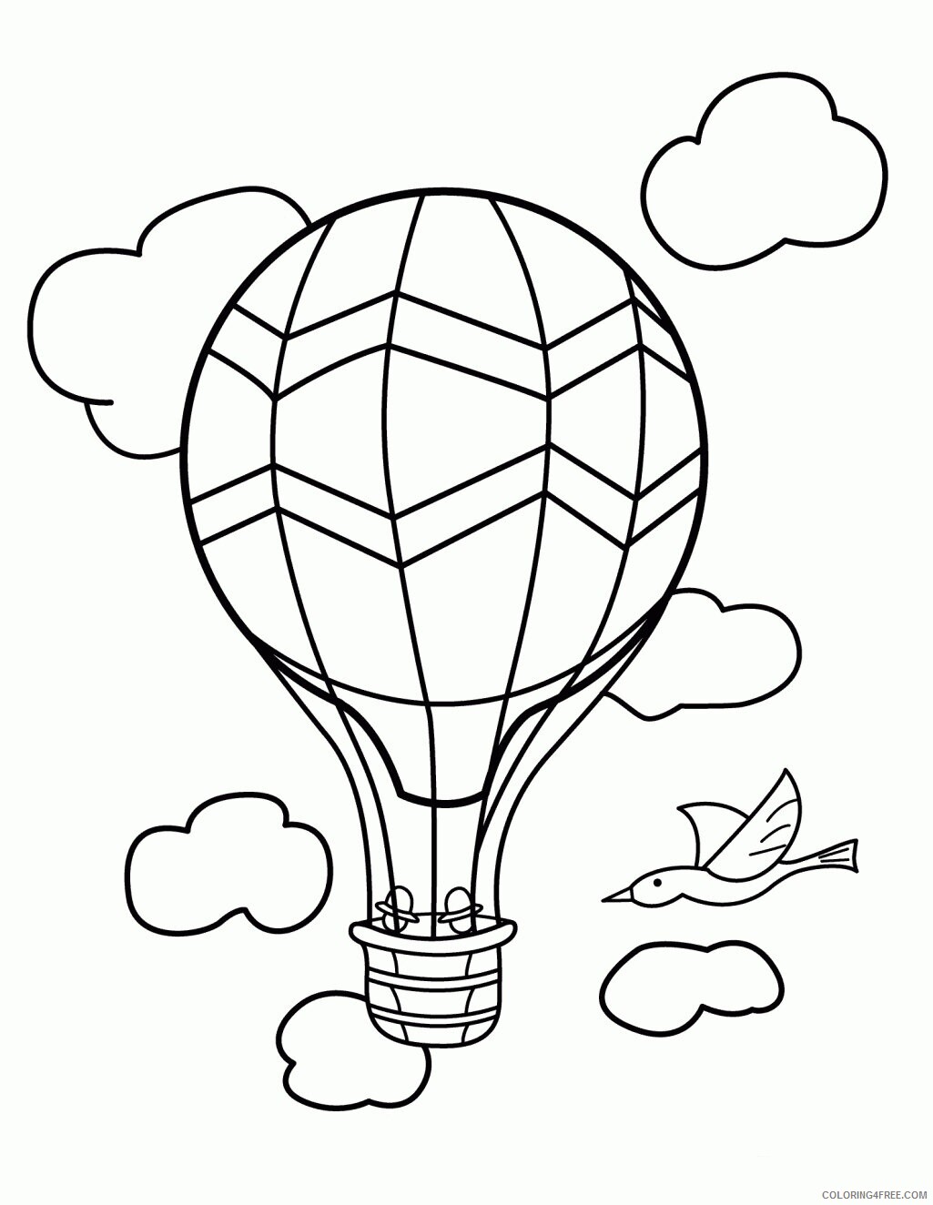 Air Transportation Vehicle Coloring Page Printable Sheets Air Transport Pictures Step 2021 a Coloring4free