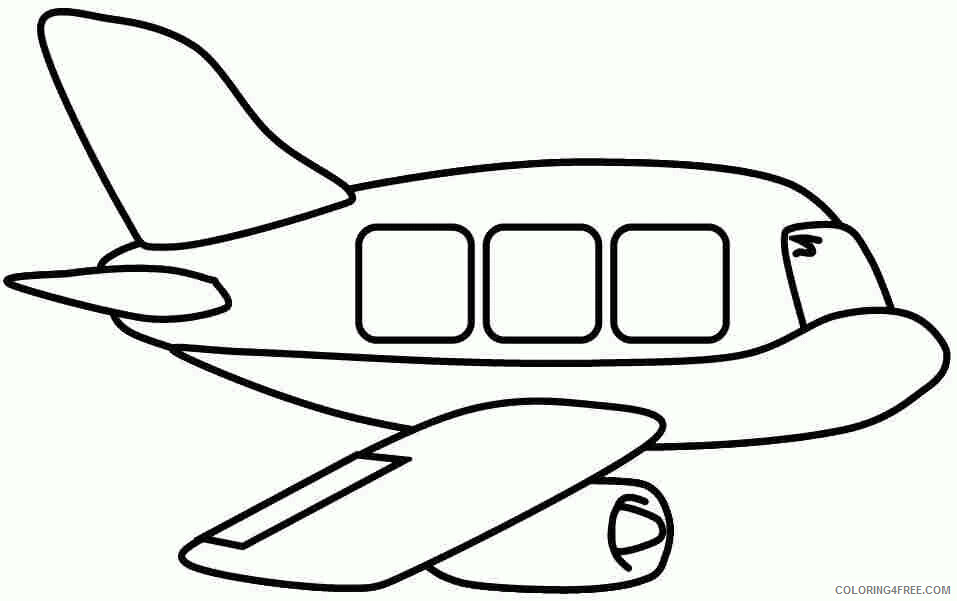 Air Transportation Vehicle Coloring Page Printable Sheets Pictures For Kids Cliparts 2021 a Coloring4free