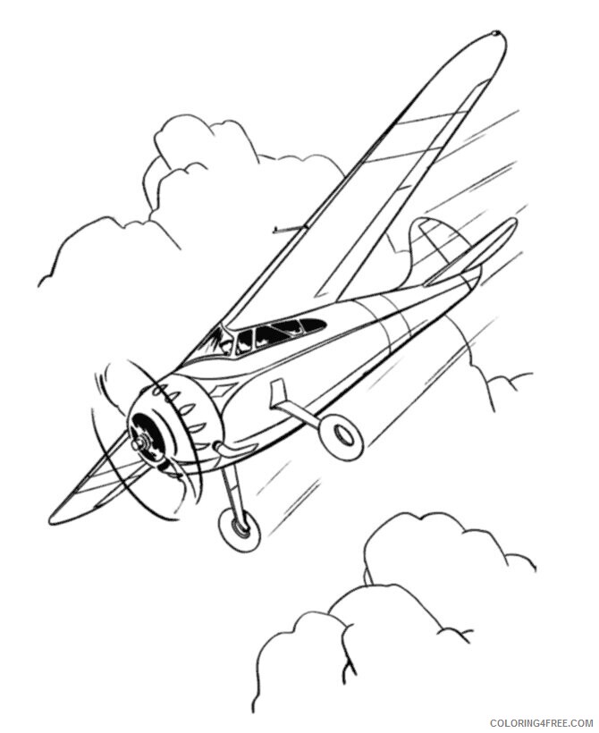 Airplane Coloring Page Printable Sheets Airplane to print and color 2021 a 3004 Coloring4free