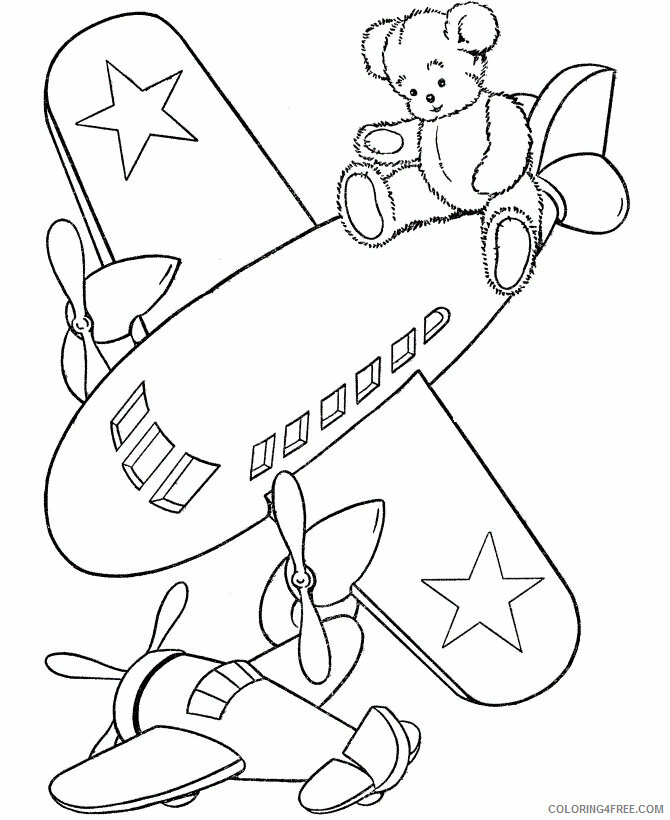 Airplane Coloring Page Printable Sheets Free Printable Airplane Pages 2021 a 3011 Coloring4free