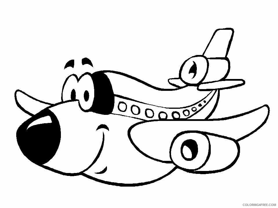 Airplane Coloring Page Printable Sheets Free Printable Airplane Pages 2021 a 3013 Coloring4free