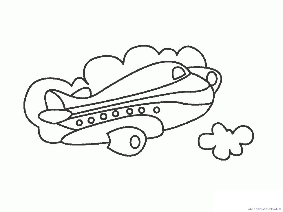 Airplane Coloring Page Printable Sheets Transportation Best Coloring 2021 a 3026 Coloring4free