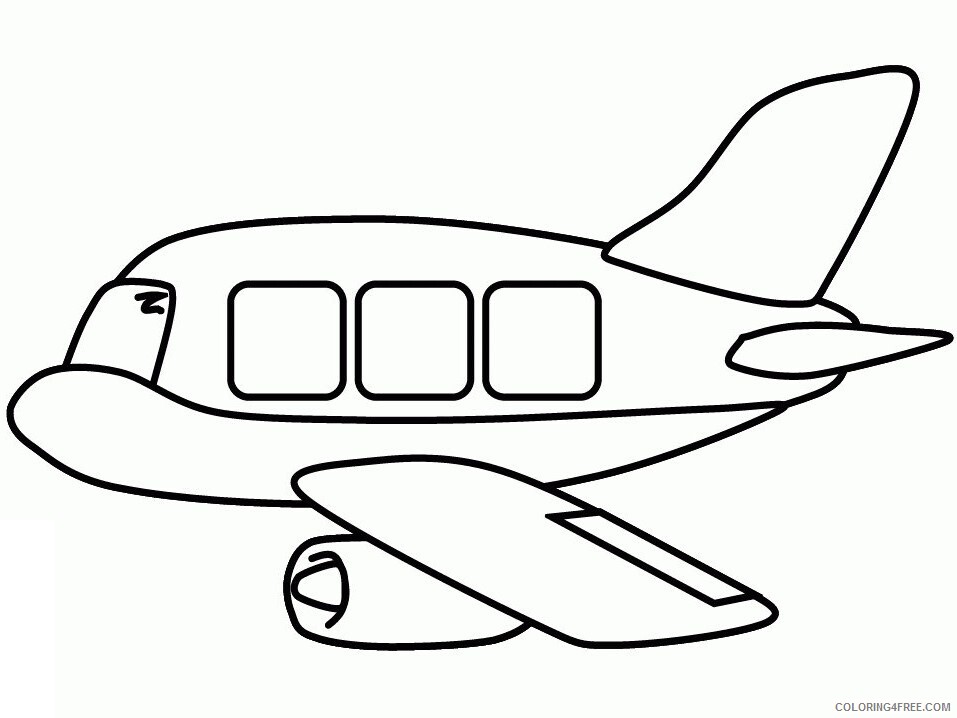 Airplane Coloring Page Printable Sheets kids airplane military 2021 a 3018 Coloring4free