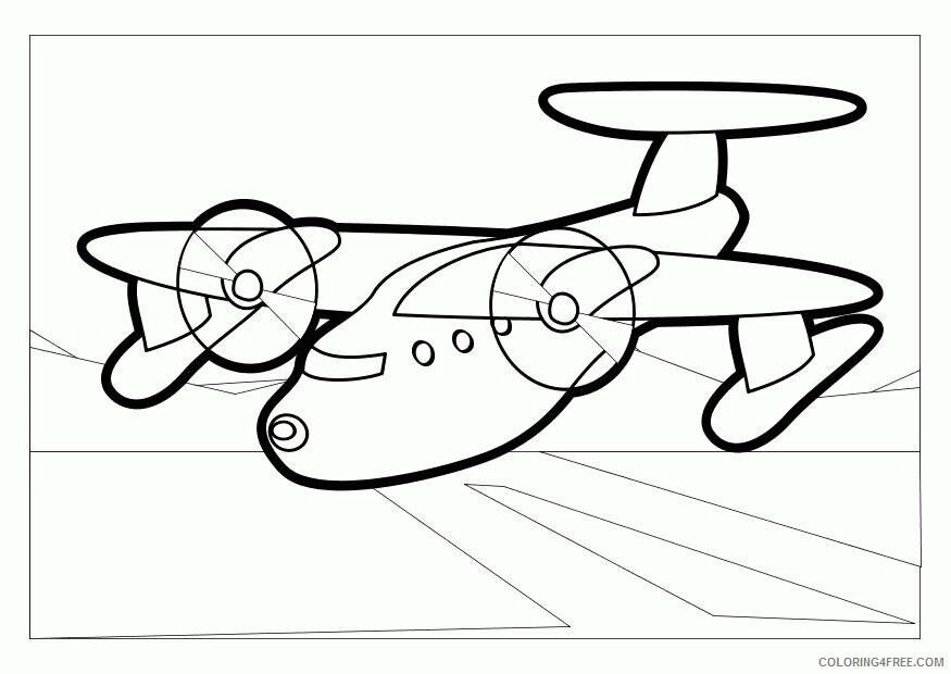 Airplane Coloring Pages For Kids Printable Sheets Airplane Free Coloring 2021 a 3036 Coloring4free