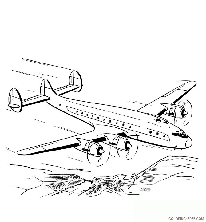 Airplane Coloring Pages For Kids Printable Sheets Airplane airplane coloring 2021 a 3038 Coloring4free