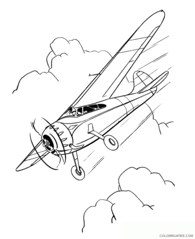 Airplane Coloring Pages For Kids Printable Sheets Airplane to print and color 2021 a 3047 Coloring4free