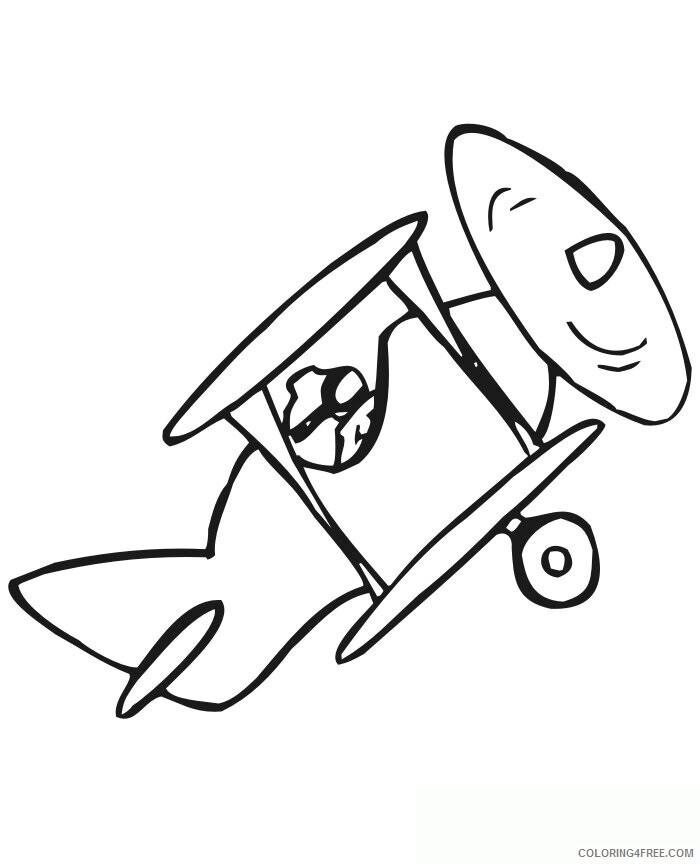 Airplane Coloring Pages For Kids Printable Sheets Biplane Coloring 2021 a 3069 Coloring4free