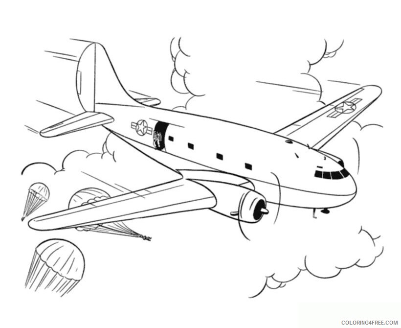 Airplane Coloring Pages For Kids Printable Sheets Free airplanes page for 2021 a 3052 Coloring4free