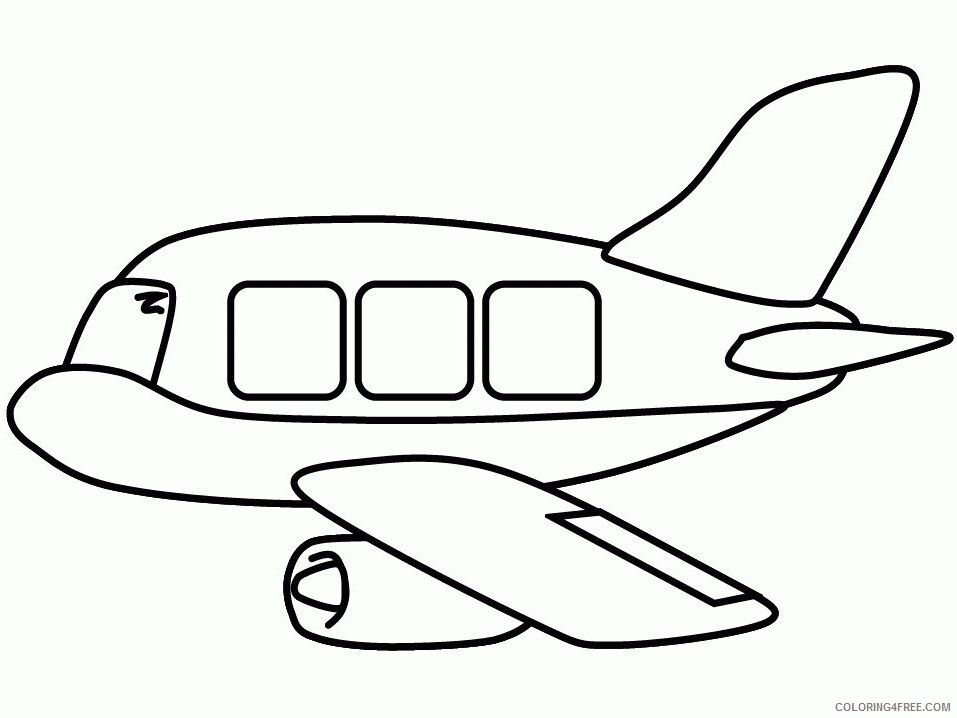 Airplane Coloring Pages For Kids Printable Sheets kids airplane military 2021 a 3061 Coloring4free