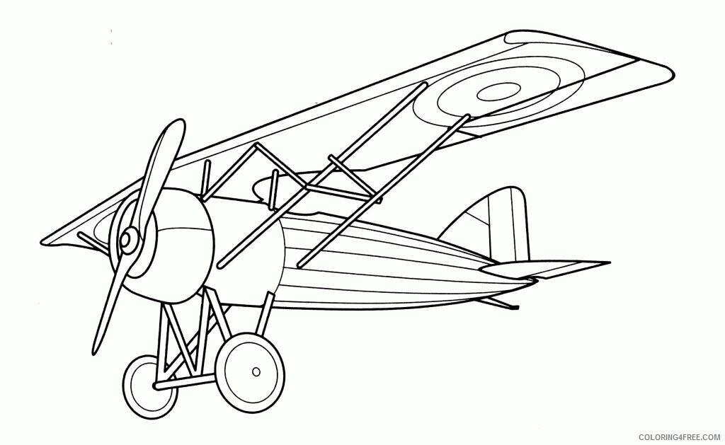Airplane Coloring Printable Sheets Airplane Download Printable 2021 a 2965 Coloring4free