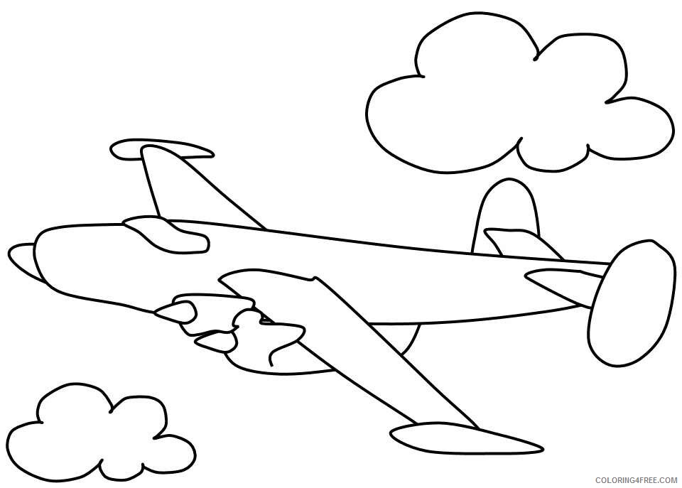 Airplane Online Printable Sheets Airplane Jet Army Pages 2021 a 3102 Coloring4free