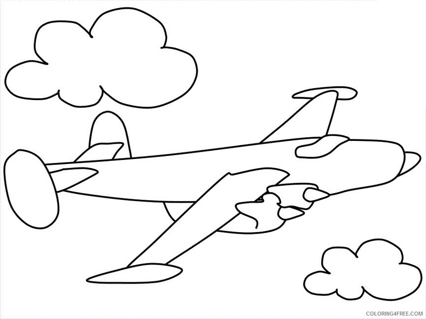 Airplane Online Printable Sheets Airplane7 Transport Air 2021 a 3107 Coloring4free