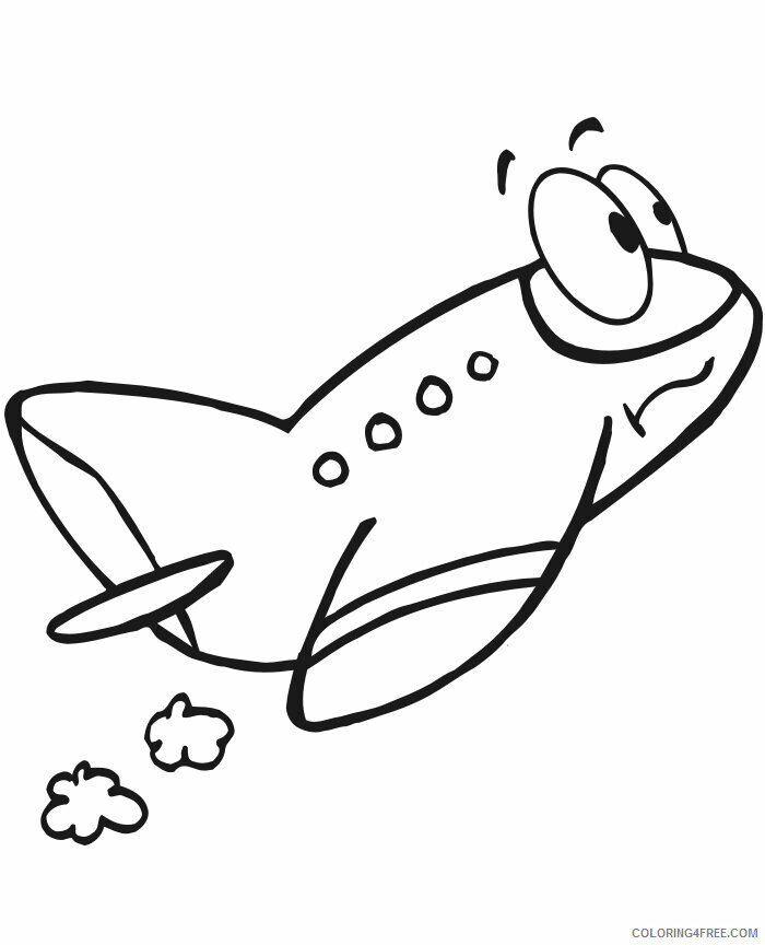 Airplane Picture to Color Printable Sheets Airplane Part 2021 a 3129 Coloring4free