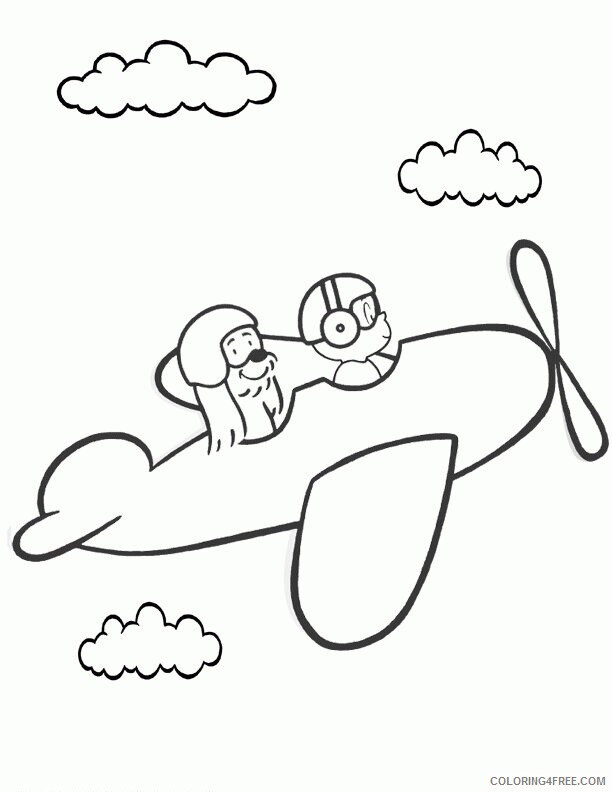 Airplane Picture to Color Printable Sheets Sony wonder Activities Official 2021 a 3140 Coloring4free