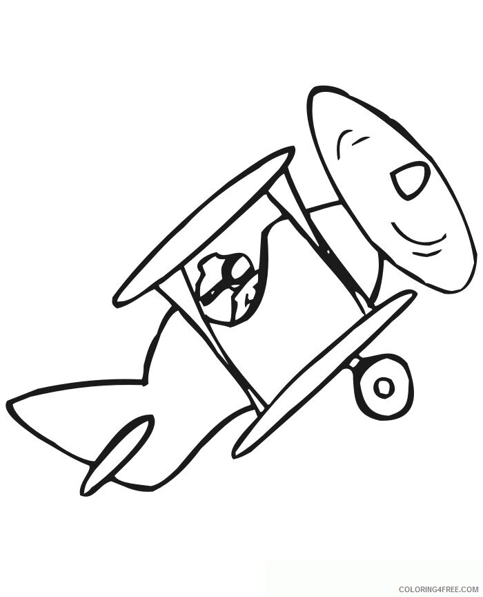Airplane Picture to Color Printable Sheets airplane activities Colouring page 2021 a Coloring4free
