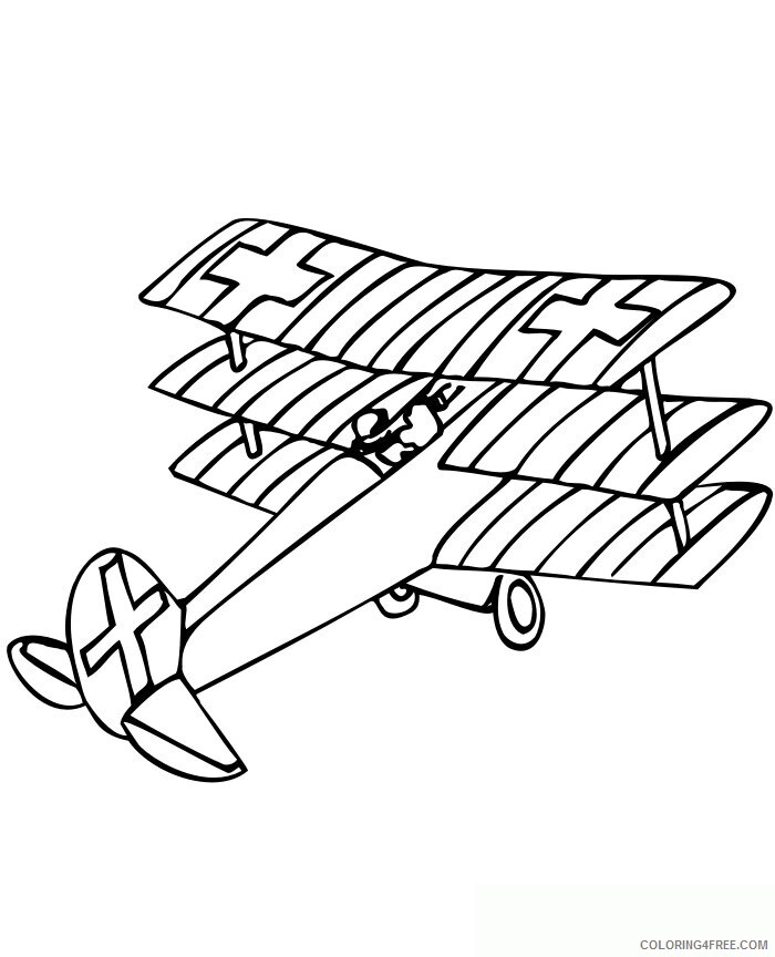 Airplane Print Printable Sheets Airplane Page Triplane jpg 2021 a 3161 Coloring4free