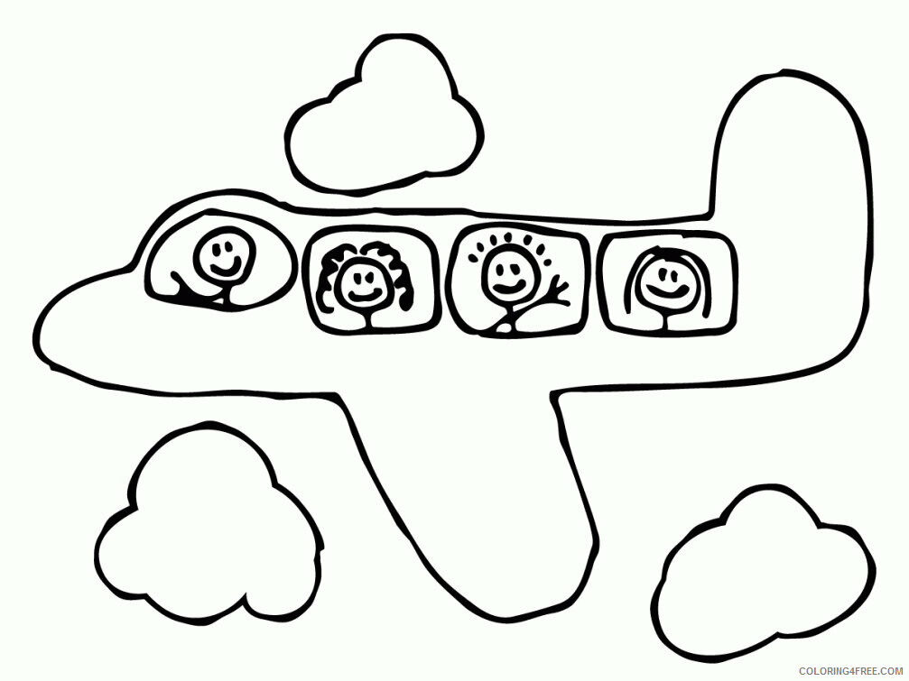 Airplane Print Printable Sheets Kids Printable Coloring 2021 a 3170 Coloring4free