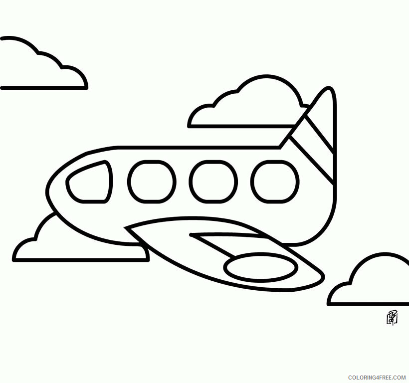 Airplane Print Printable Sheets Kids Printable Coloring 2021 a 3171 Coloring4free