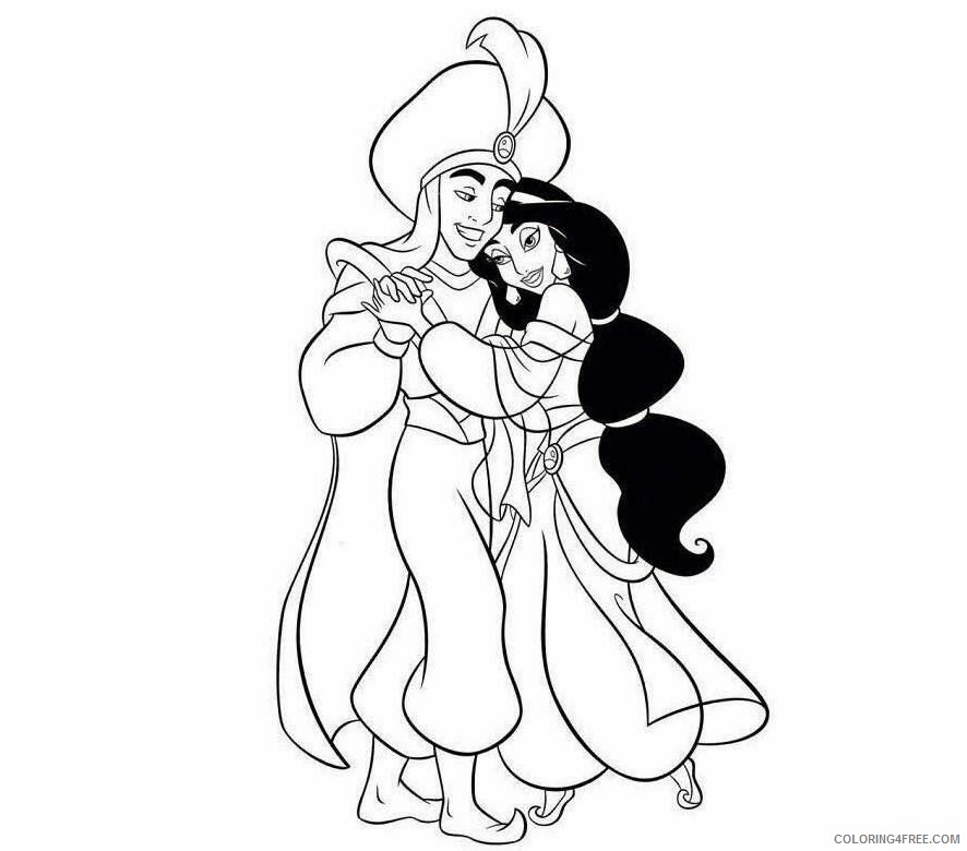 Aladdin Picture Printable Sheets Colour Drawing Free Wallpaper Disney 2021 a 3309 Coloring4free