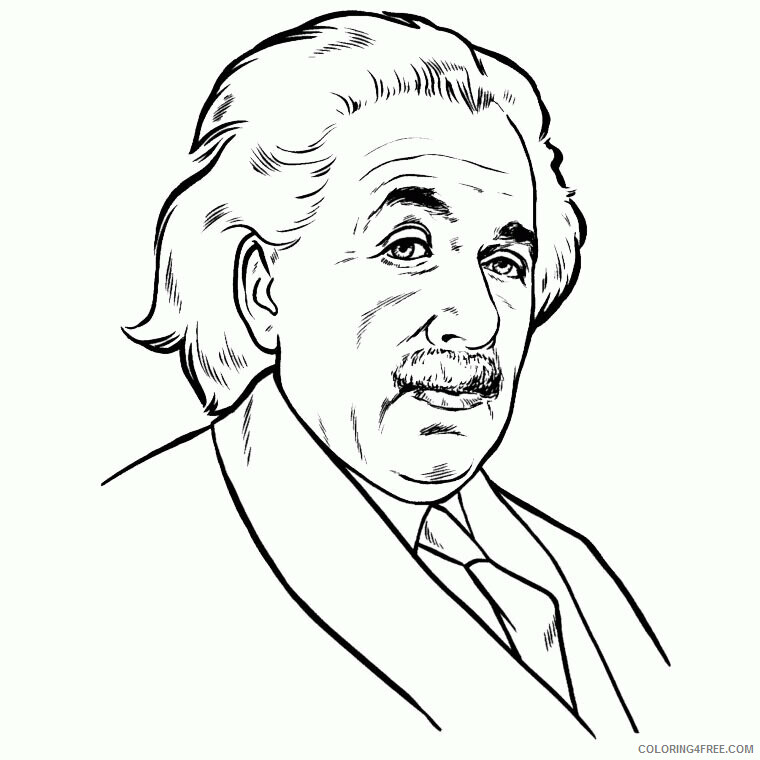 Albert Einstein Coloring Pages Printable Sheets albert einstein Coloriage jpg 2021 a 3396 Coloring4free